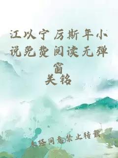 江以宁厉斯年小说免费阅读无弹窗